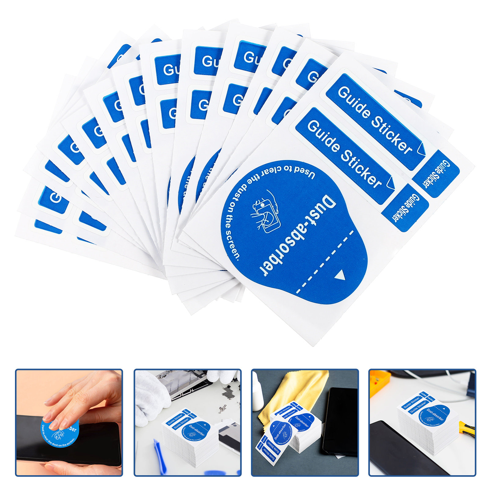 Dust Removal Sticker - 200pcs LCD 화면 먼지 제거 스티커,