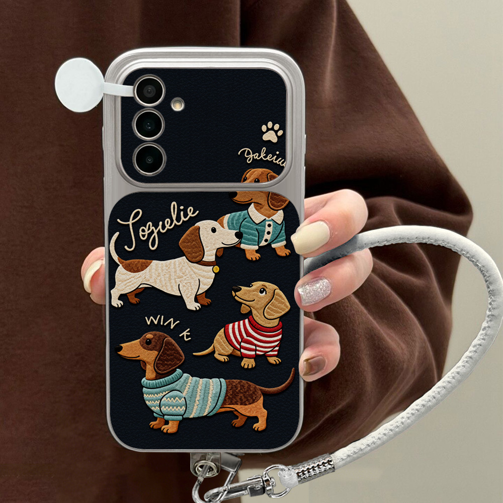 Camera Lens Protector - 만화 닥스훈트 휴대폰 케이스 삼성 A56