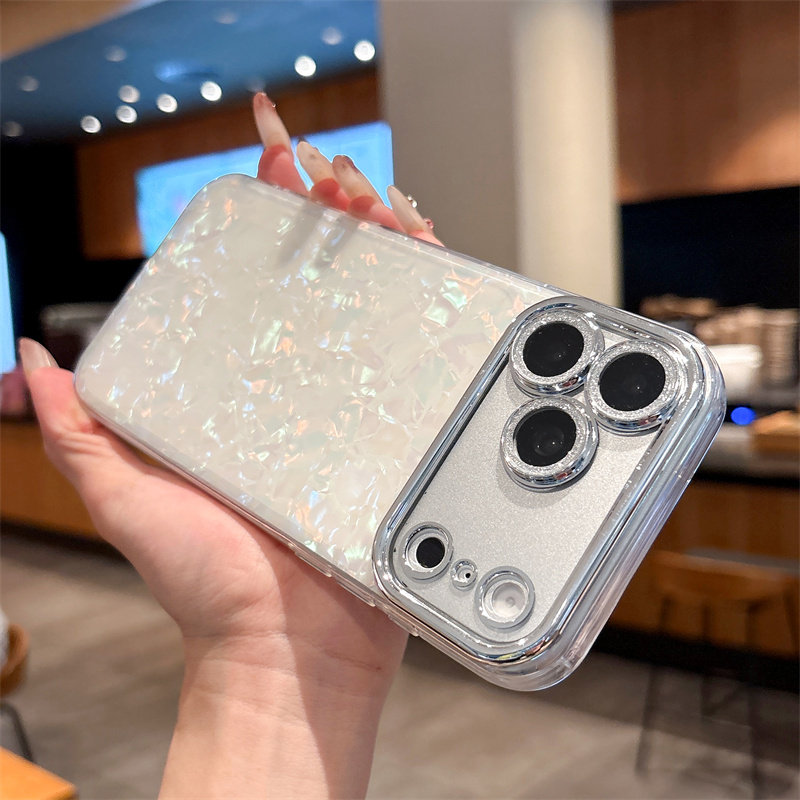 쉘 패턴 폰 케이스 (라인스톤 카메라 렌즈 보호대 포함 - Camera Lens Protector 리뷰 및 가격