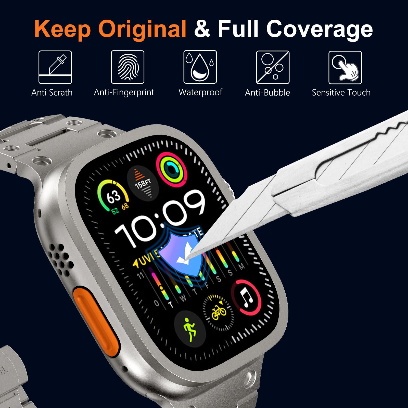 Apple Watch Ultra 49mm 티타늄 금속  - Smartwatch Screen Film 리뷰 및 가격