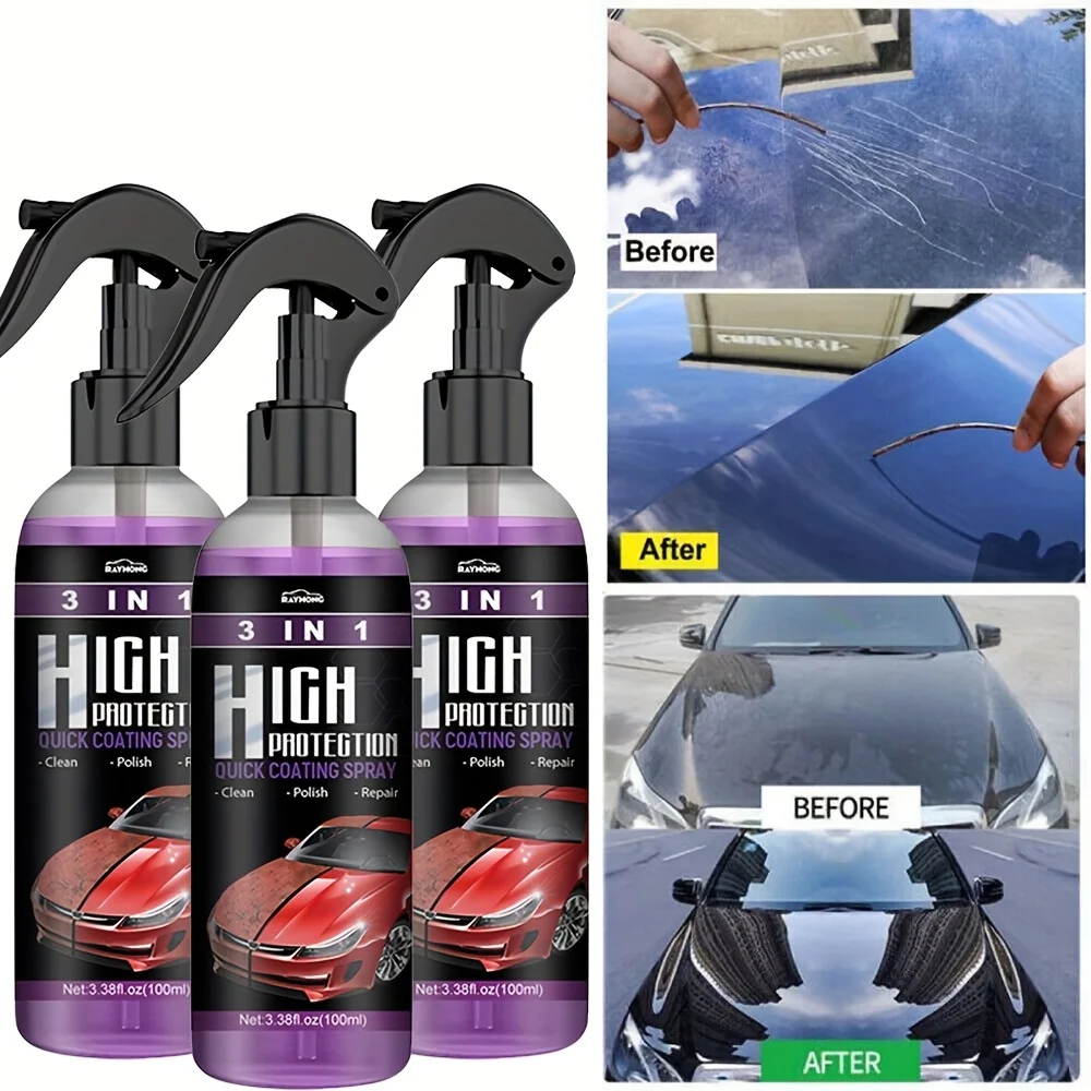 3 in 1 자동차 세라믹 액상 코팅 스프레이 나노 크 - Nano Liquid Coating 리뷰 및 가격