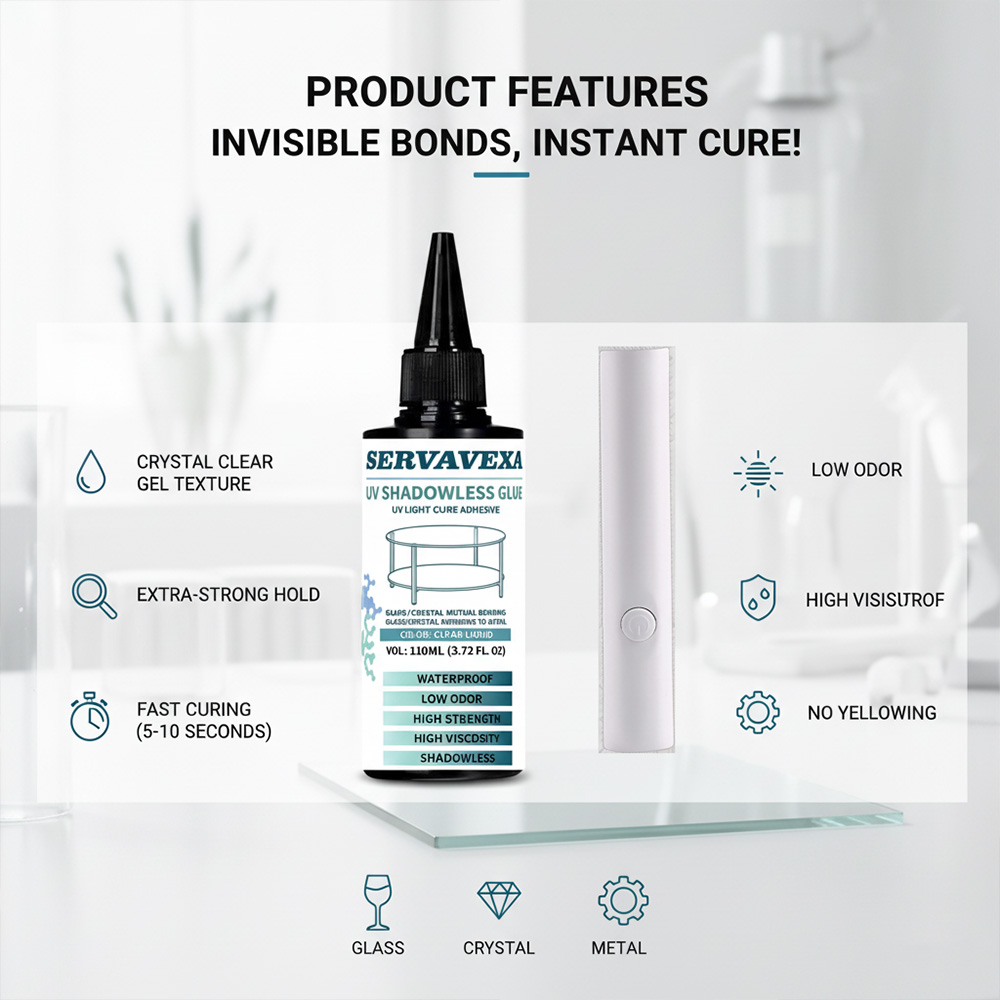SERVAVEXA 110ml UV 광 경화 접착제 키트 - Liquid Uv Glue Kit 리뷰 및 가격